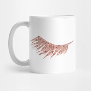 Pretty Rosegold Eye Lashes Mug